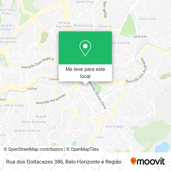 Rua dos Goitacazes 386 mapa