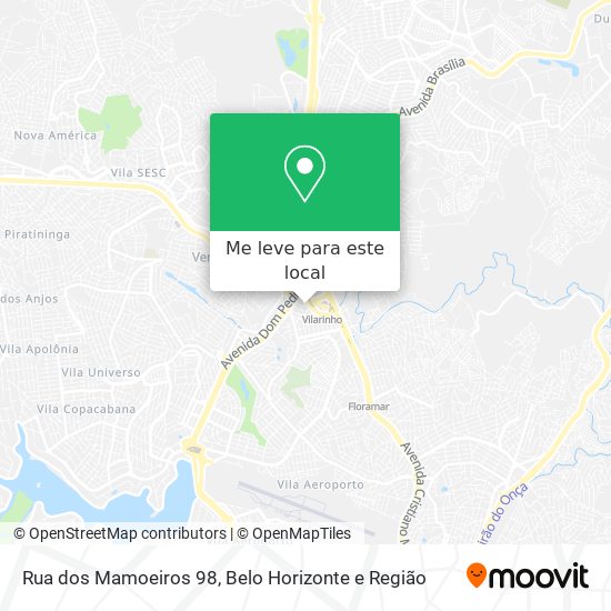 Rua dos Mamoeiros 98 mapa