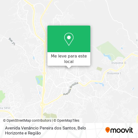 Avenida Venâncio Pereira dos Santos mapa
