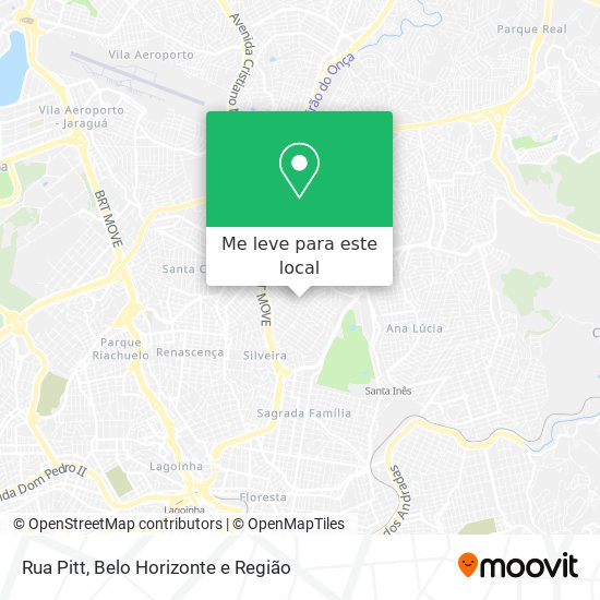Rua Pitt mapa