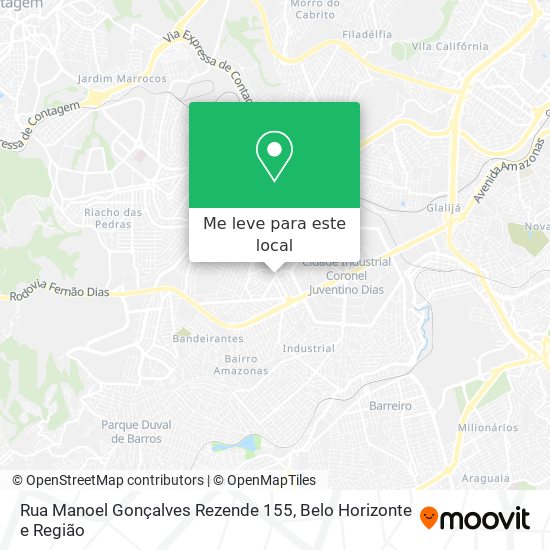 Rua Manoel Gonçalves Rezende 155 mapa