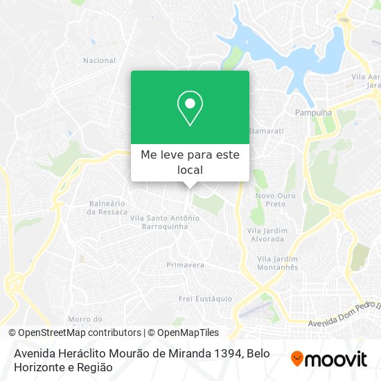 Avenida Heráclito Mourão de Miranda 1394 mapa