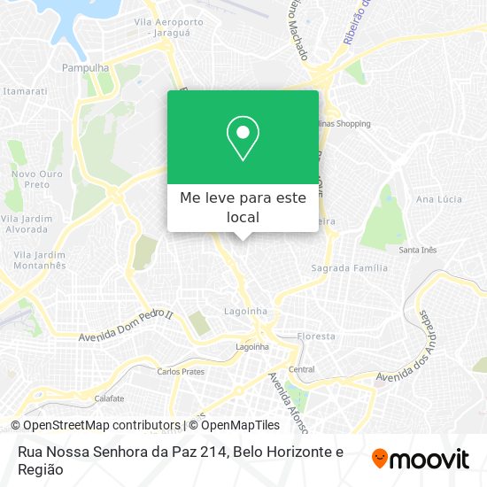 Rua Nossa Senhora da Paz 214 mapa