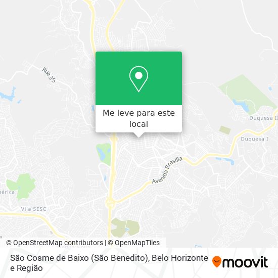 São Cosme de Baixo (São Benedito) mapa