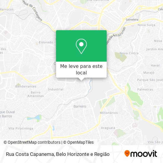 Rua Costa Capanema mapa