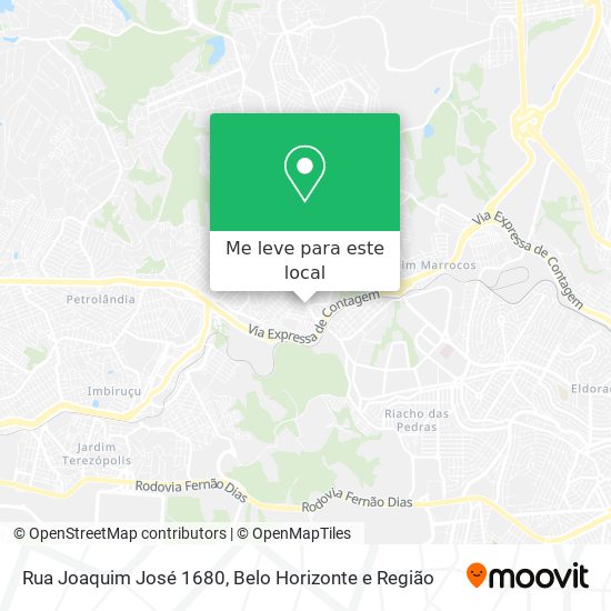 Rua Joaquim José 1680 mapa