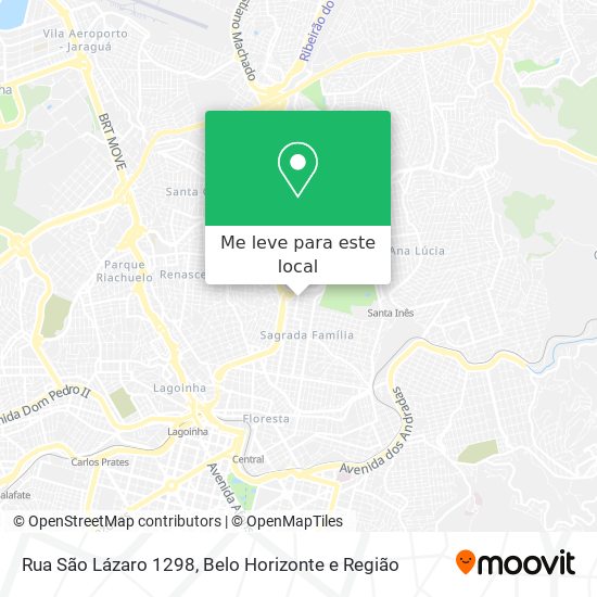 Rua São Lázaro 1298 mapa