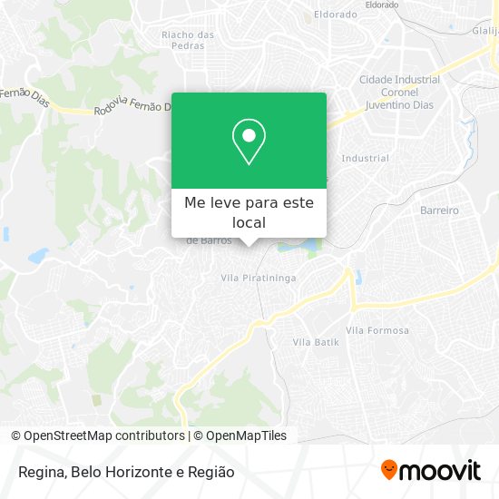 Regina mapa