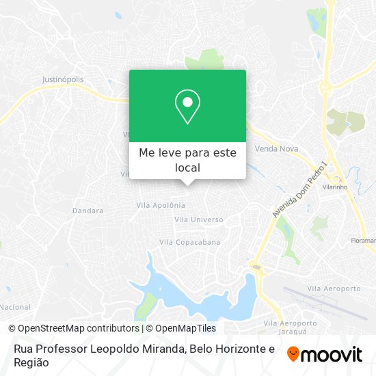Rua Professor Leopoldo Miranda mapa