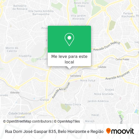 Rua Dom José Gaspar 835 mapa
