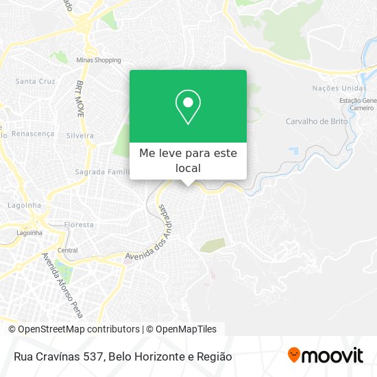 Rua Cravínas 537 mapa