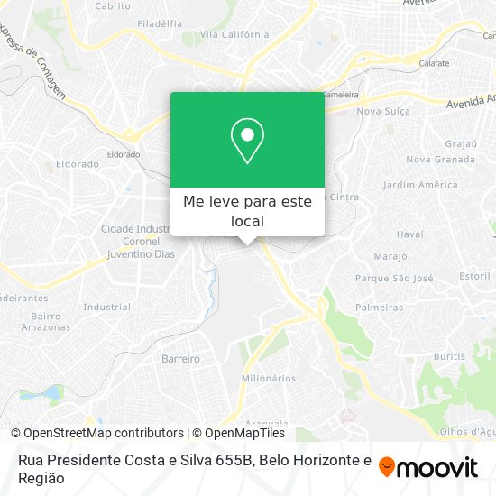 Rua Presidente Costa e Silva 655B mapa