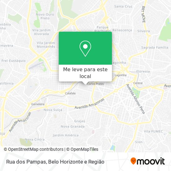 Rua dos Pampas mapa