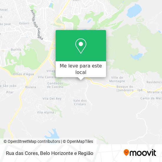 Rua das Cores mapa