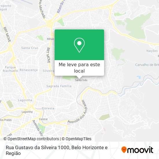 Rua Gustavo da Silveira 1000 mapa