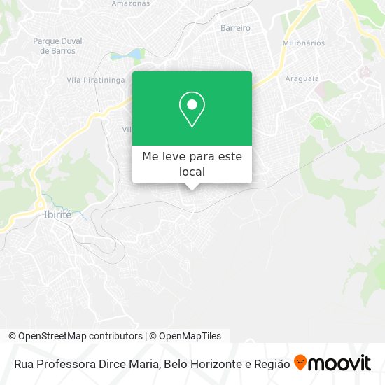 Rua Professora Dirce Maria mapa