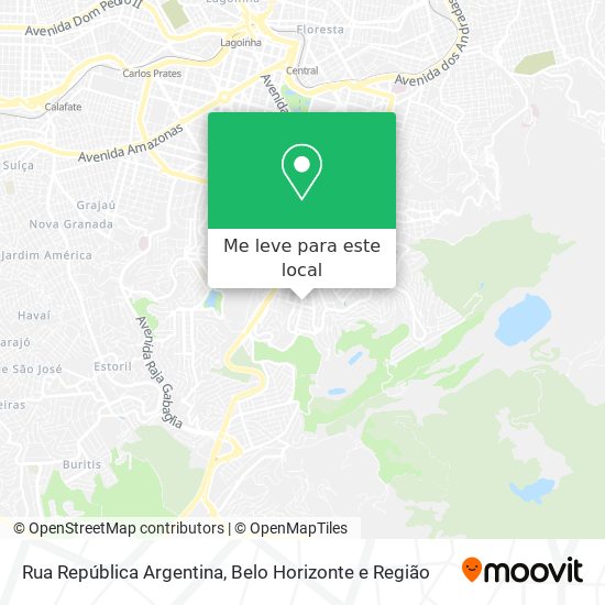 Rua República Argentina mapa