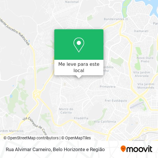 Rua Alvimar Carneiro mapa