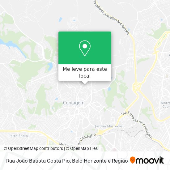 Rua João Batista Costa Pio mapa