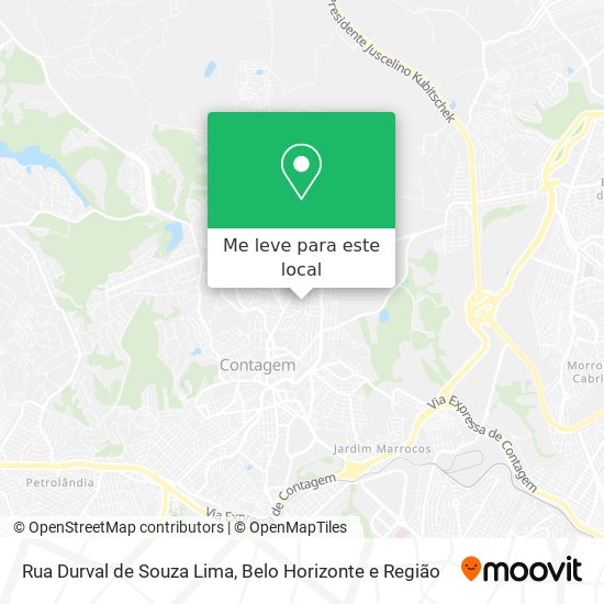 Rua Durval de Souza Lima mapa