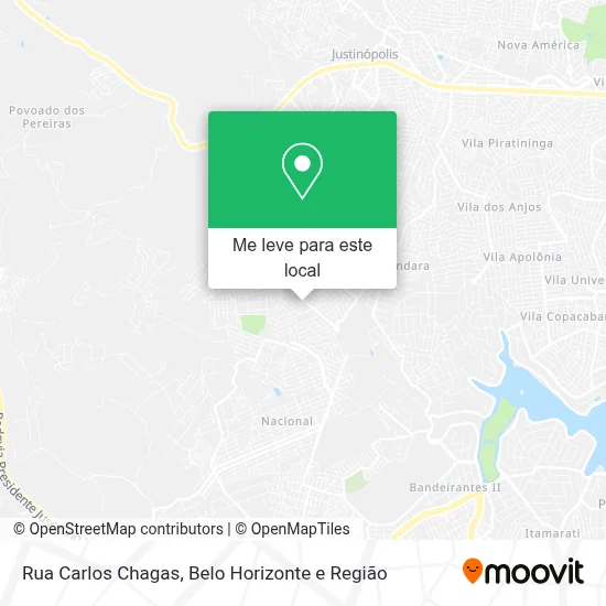 Rua Carlos Chagas mapa