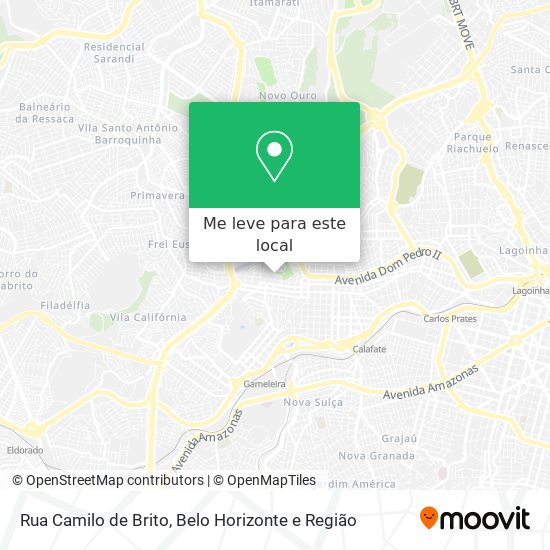 Rua Camilo de Brito mapa