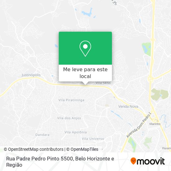 Rua Padre Pedro Pinto 5500 mapa