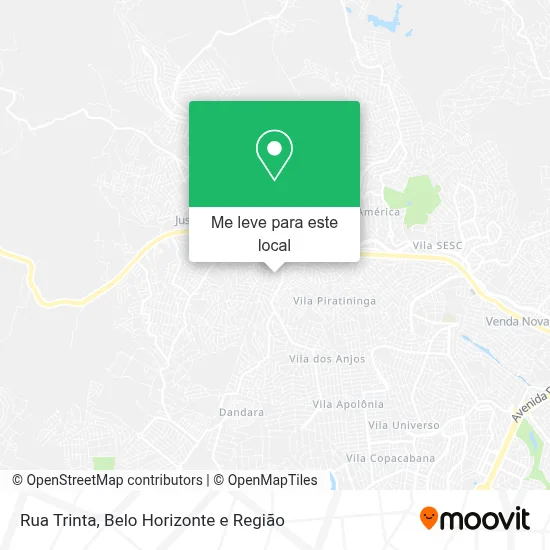 Rua Trinta mapa