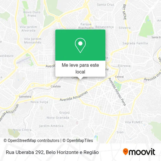Rua Uberaba 292 mapa