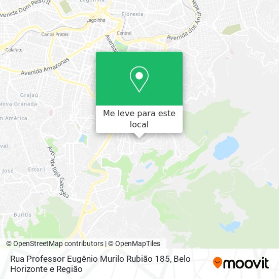 Rua Professor Eugênio Murilo Rubião 185 mapa