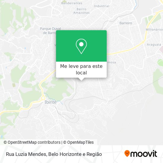 Rua Luzia Mendes mapa