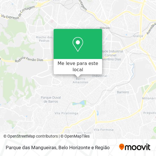 Parque das Mangueiras mapa