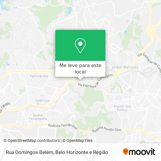 Rua Domingos Belém mapa