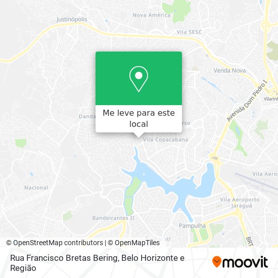 Rua Francisco Bretas Bering mapa