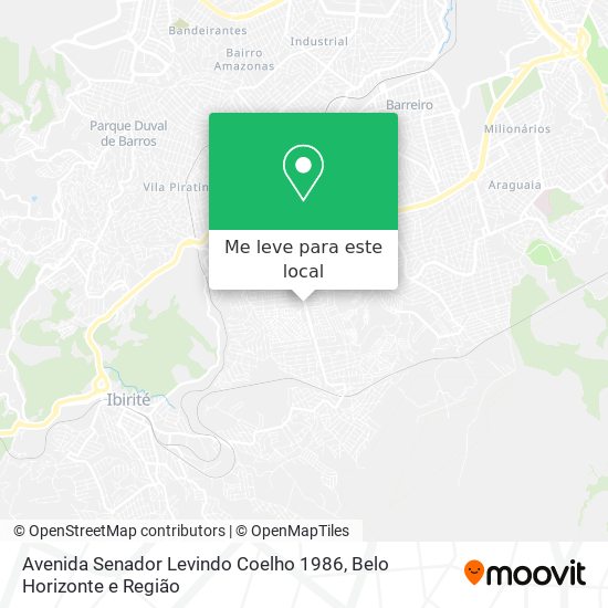 Avenida Senador Levindo Coelho 1986 mapa