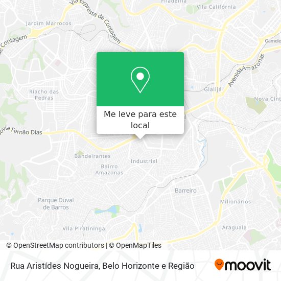 Rua Aristídes Nogueira mapa