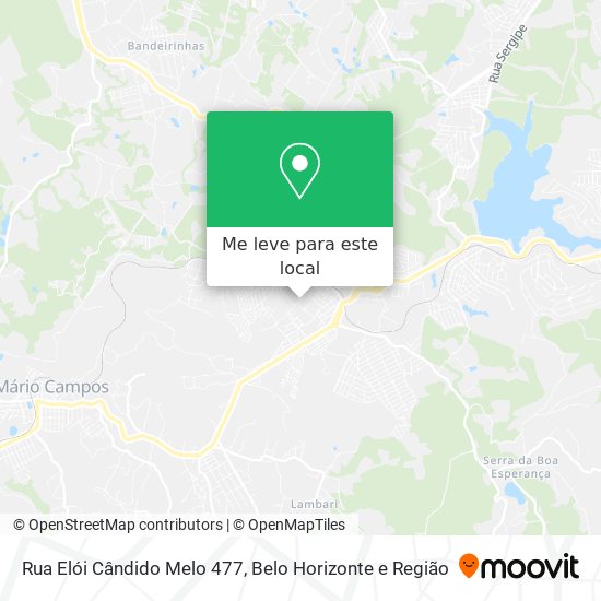 Rua Elói Cândido Melo 477 mapa