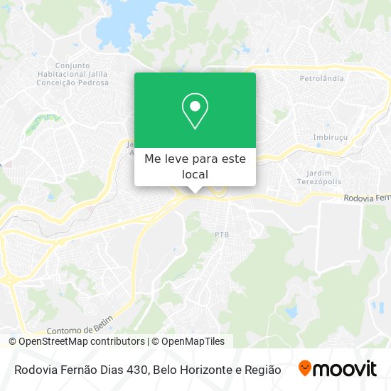 Rodovia Fernão Dias 430 mapa