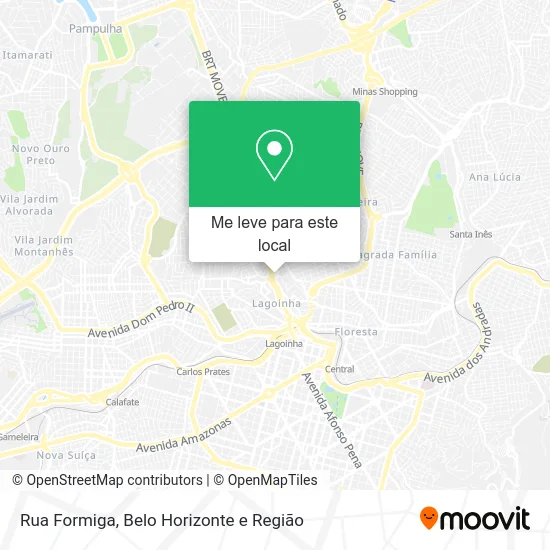 Rua Formiga mapa