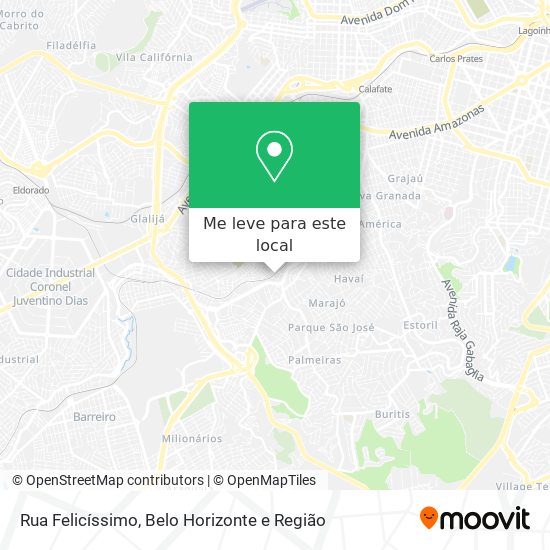 Rua Felicíssimo mapa