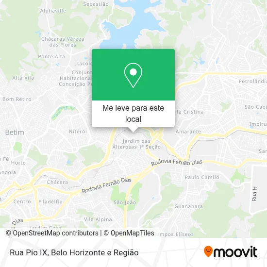Rua Pio IX mapa