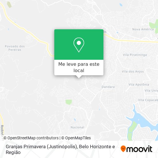 Granjas Primavera (Justinópolis) mapa