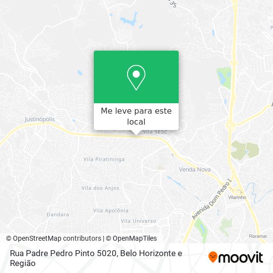 Rua Padre Pedro Pinto 5020 mapa