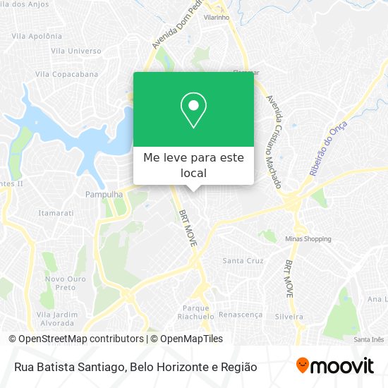 Rua Batista Santiago mapa