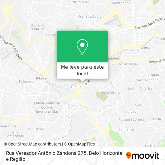 Rua Vereador Antônio Zandona 275 mapa