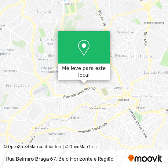 Rua Belmiro Braga 67 mapa