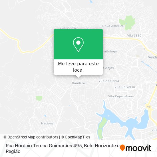 Rua Horácio Terena Guimarães 495 mapa