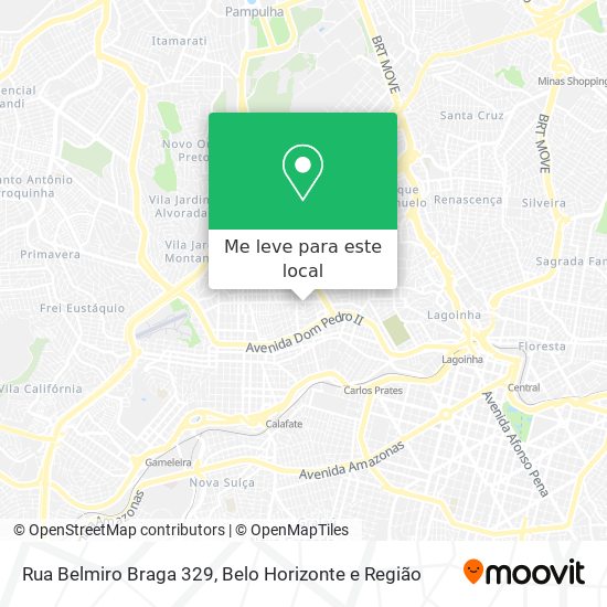 Rua Belmiro Braga 329 mapa