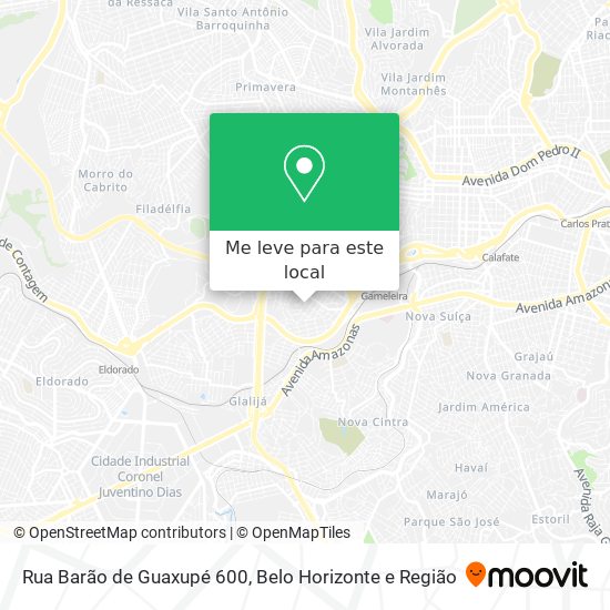 Rua Barão de Guaxupé 600 mapa