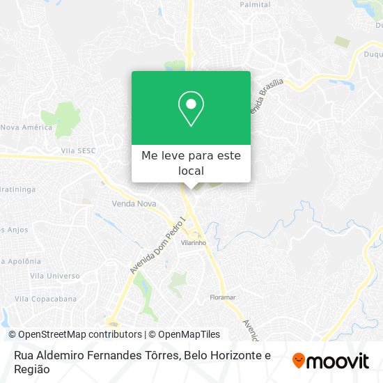 Rua Aldemiro Fernandes Tôrres mapa